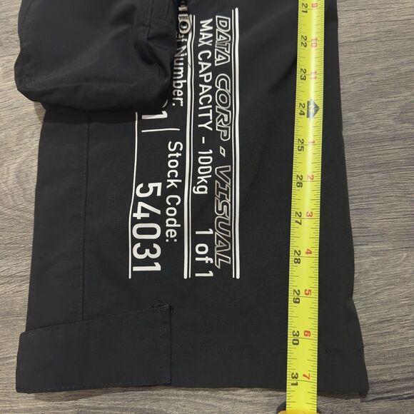 Smoke Rise NY Cargo Pants L Black Techwear Streetwear Utility Multi Pocket - Picture 7 of 11